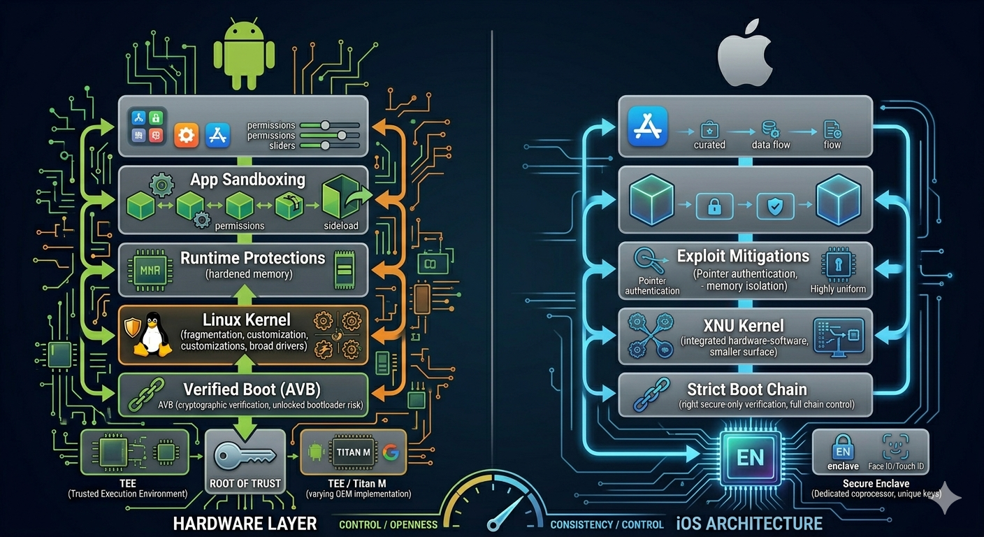 Android vs iOS Security