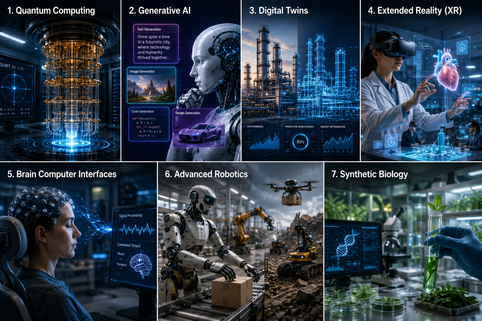 The 7 Advanced Technologies Shaping Tomorrow